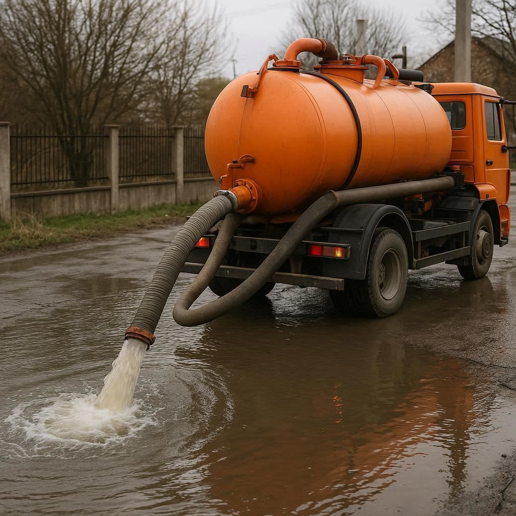 Откачка воды в Мытищах